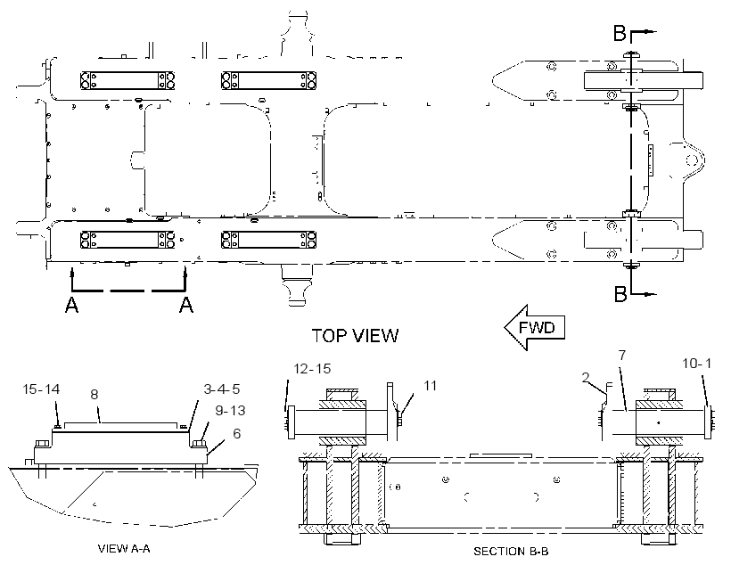 MOUNTING GP-TRUCK BODY 3101223 CAT