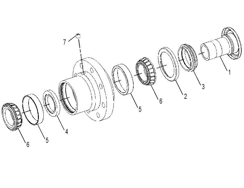 AXLE GP-BOGIE 3570295 CAT