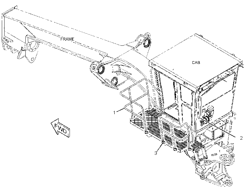 Поручень 4165575 CAT