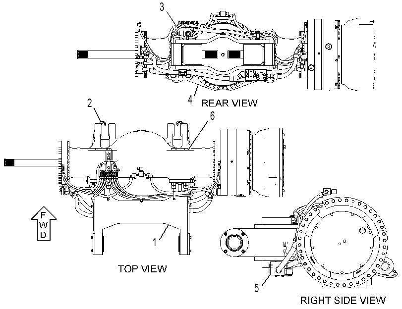 AXLE AR-FRONT 4184176 CAT