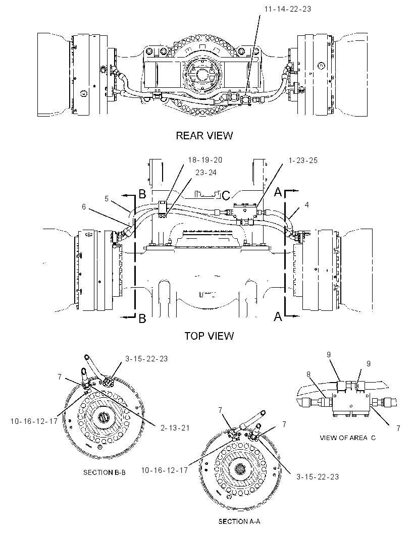 LINES GP-BRAKE COOLING 4182853 CAT