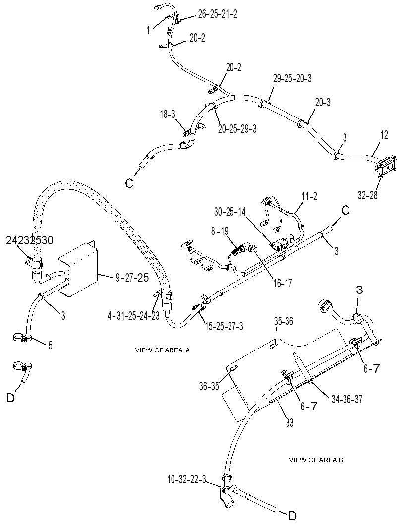 WIRING GP-SCRAPER 3070314 CAT
