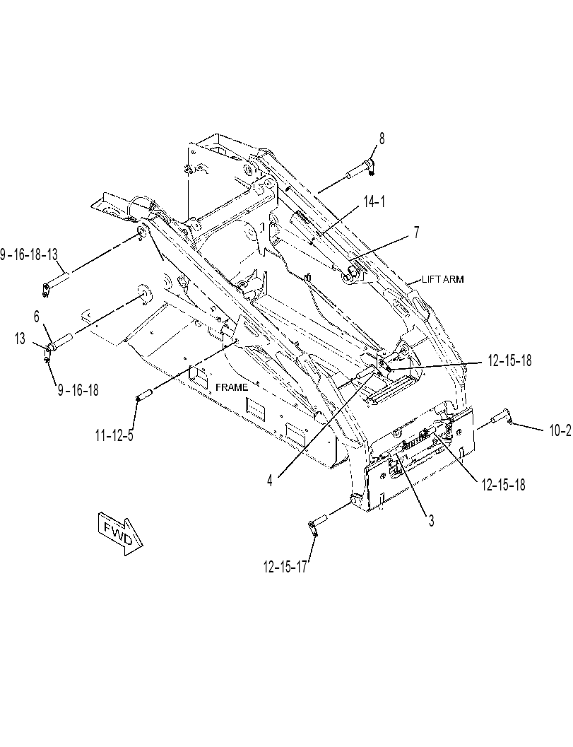 PIN GP-LIFT ARM 3455199 CAT