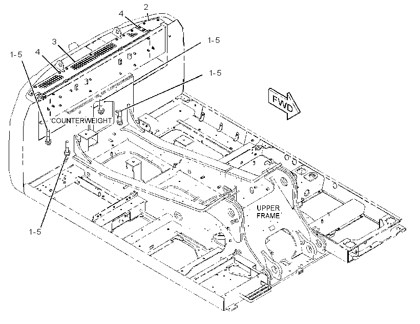 MOUNTING GP-COUNTERWEIGHT 3921154 CAT