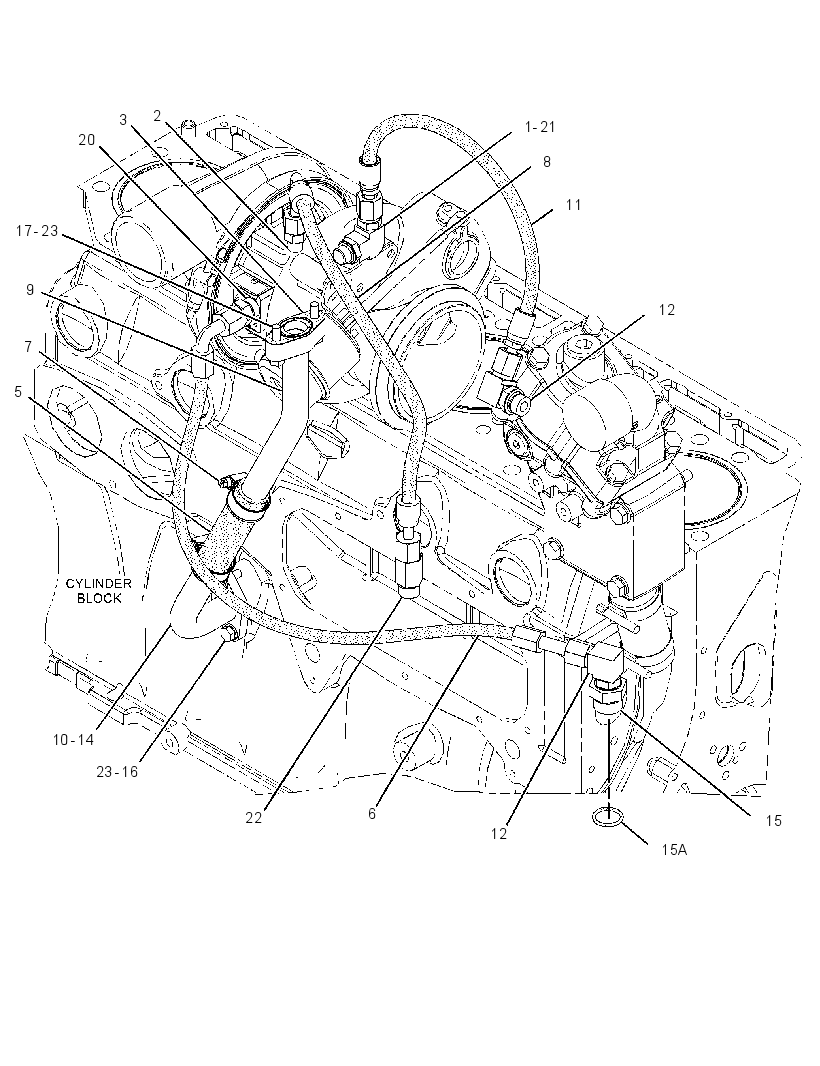 LINES GP-TURBOCHARGER 3343228 CAT