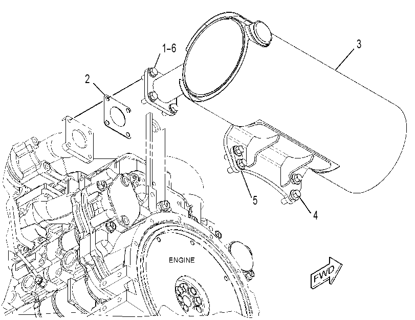 MUFFLER & MOUNTING GP 3786751 CAT