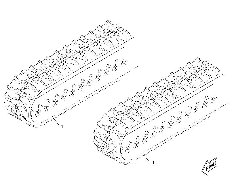 TRACK GP-RUBBER 4262654 CAT