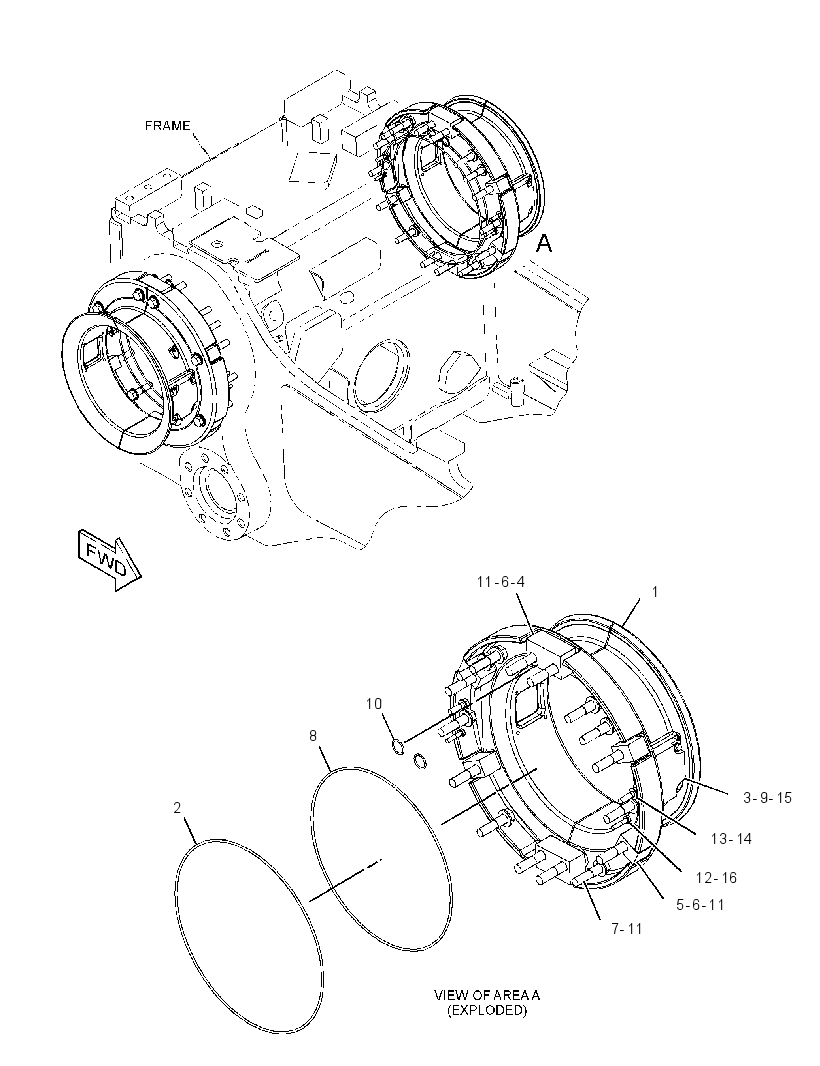 MOUNTING GP-FINAL DRIVE 3843449 CAT