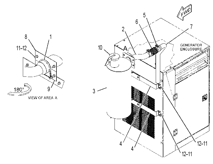 MUFFLER & MOUNTING GP 3539703 CAT