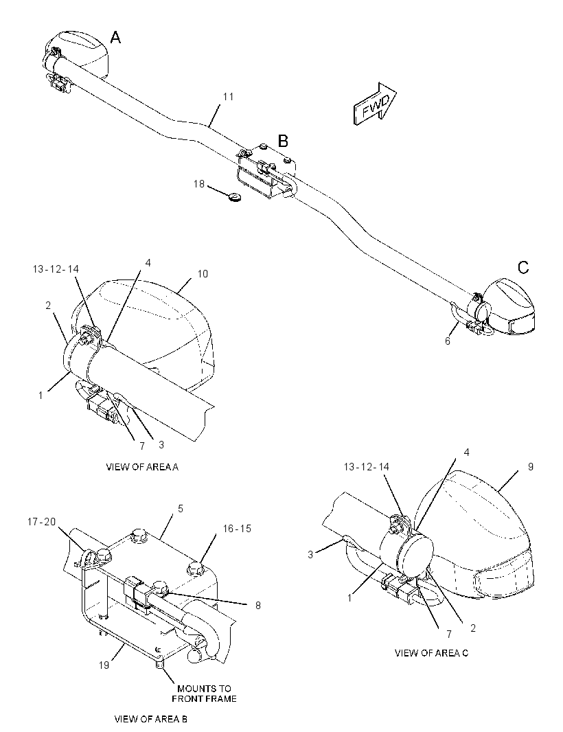 MOUNTING GP-LIGHTING 2355955 CAT