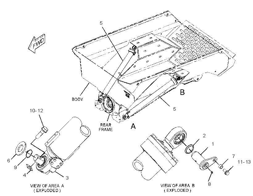 CYLINDER & MTG GP-HOIST 2249484 CAT