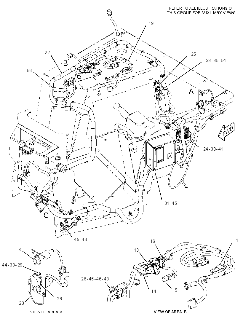 Проводка площадки 3279902 CAT