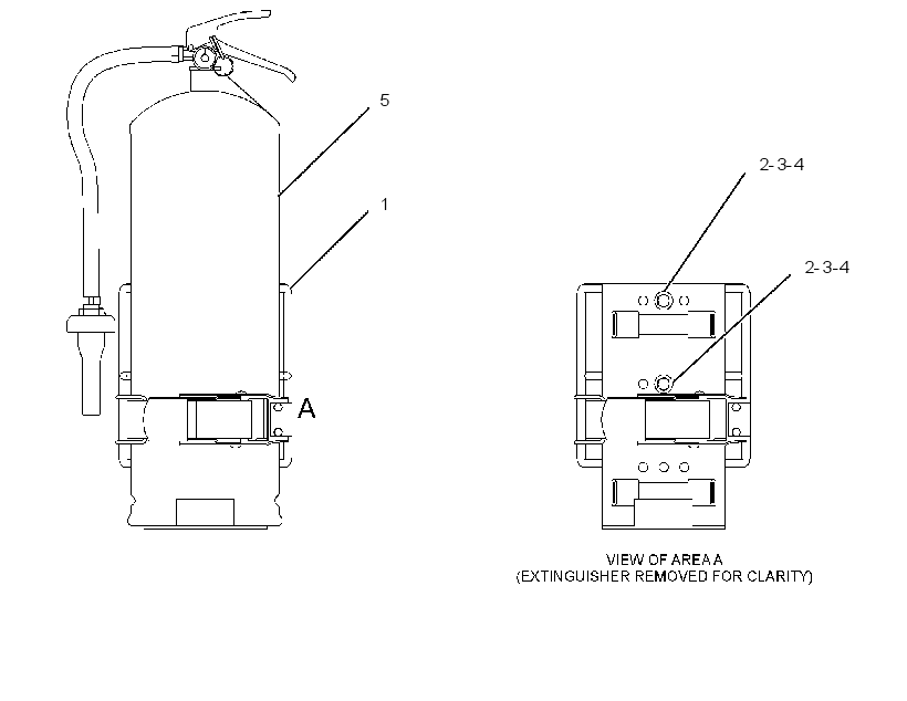 MOUNTING GP-FIRE EXTINGUISHER 3187497 CAT