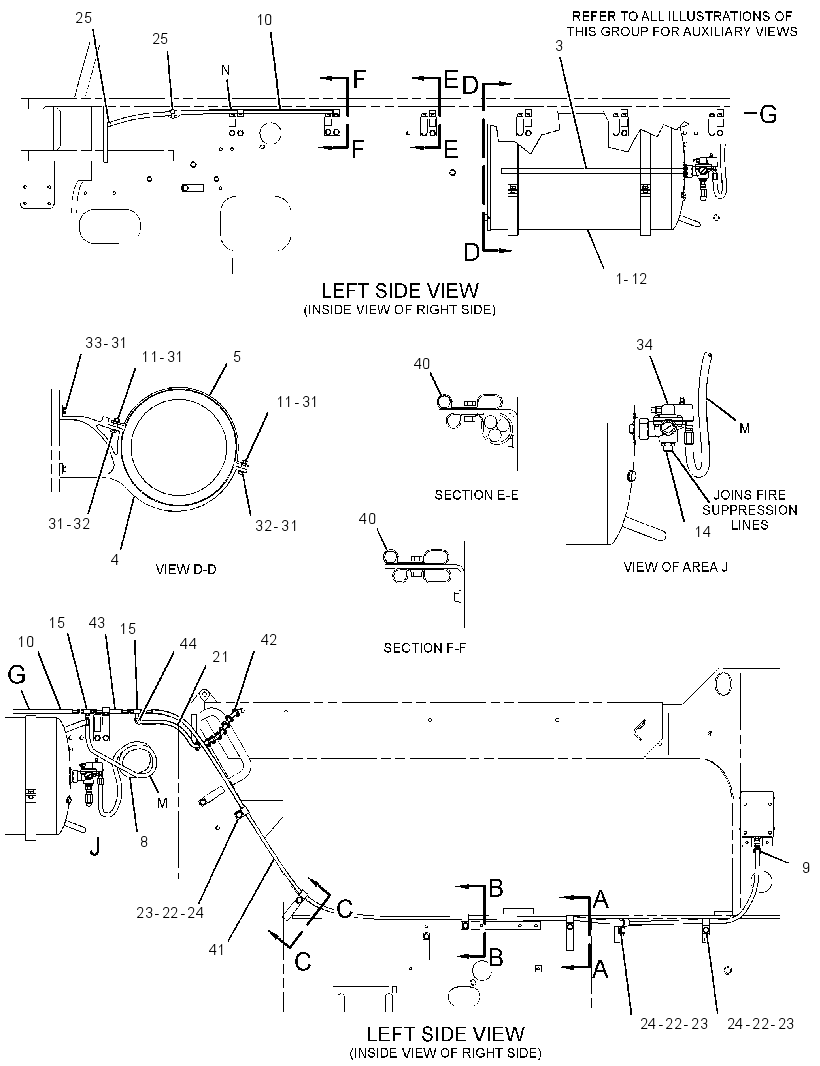 LINES GP-FIRE SUPPRESSION 3132883 CAT