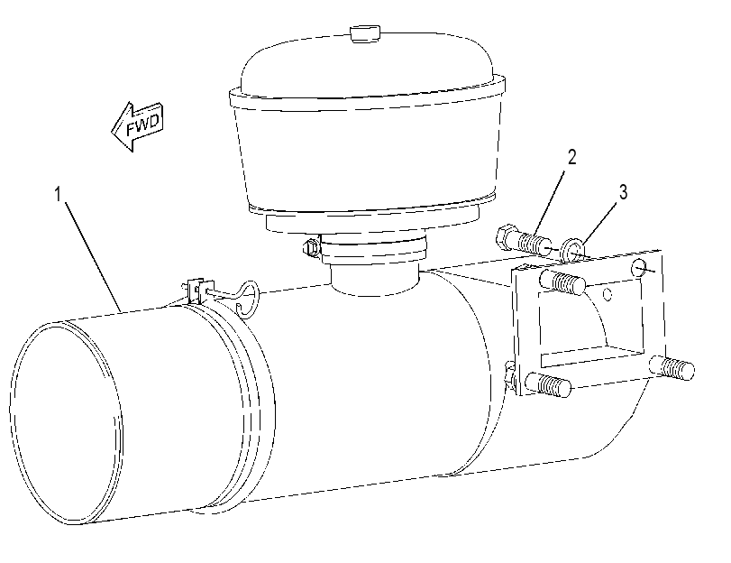 PRESSURIZER & MOUNTING GP 2082503 CAT