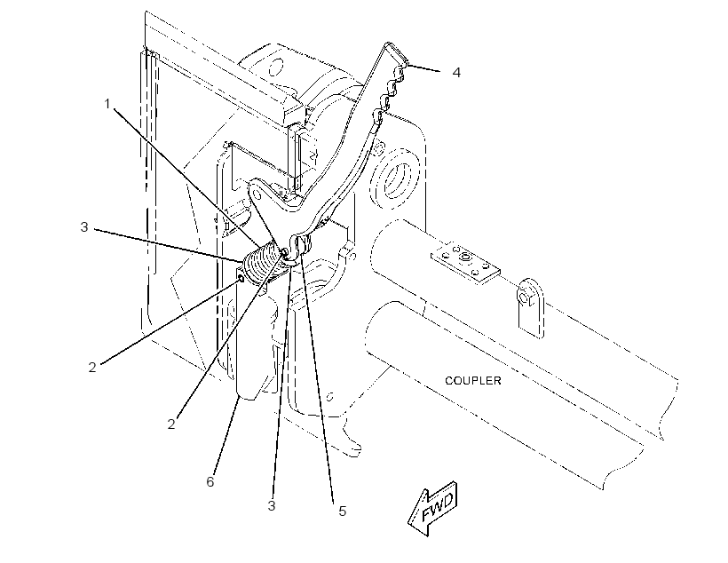 HANDLE & PIN GP-COUPLER 3888215 CAT