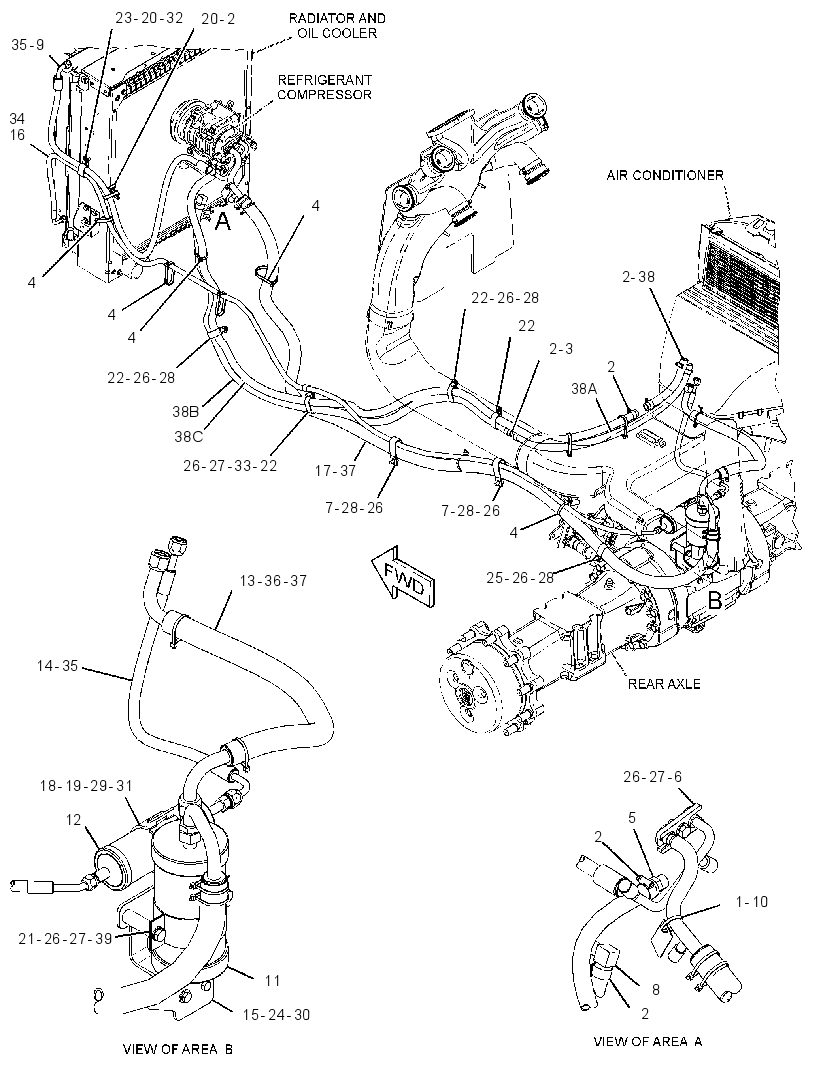 LINES GP-HEATER & AIR COND 3985004 CAT
