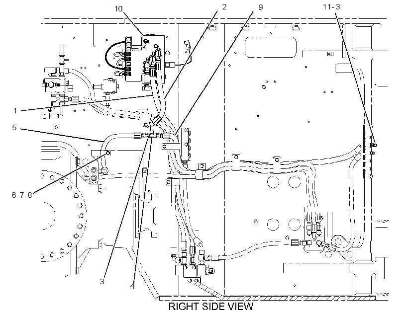 LINES GP-PARKING BRAKE 2913559 CAT