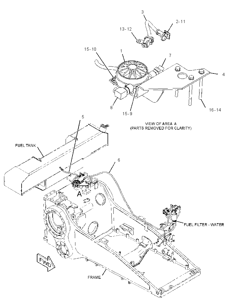 HEATER GP-FUEL 3584675 CAT