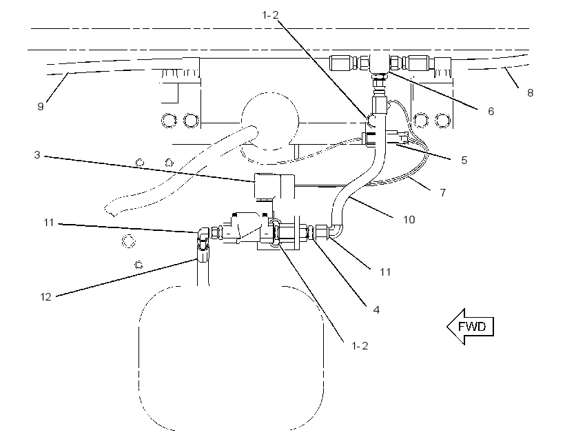 LINES GP-FIRE SUPPRESSION 2068051 CAT