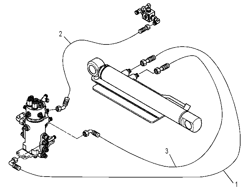 LINES GP-UNDERCARRIAGE CYL 4262655 CAT