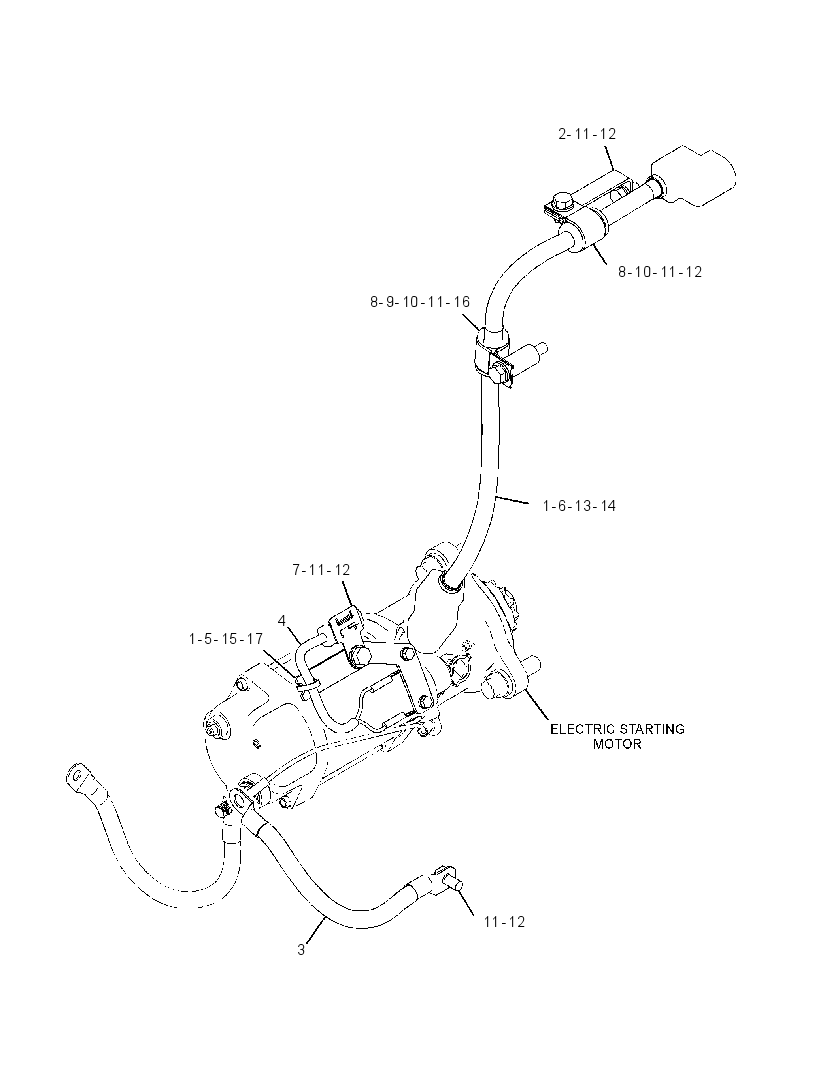 CABLE GP-STARTING MOTOR 3223220 CAT