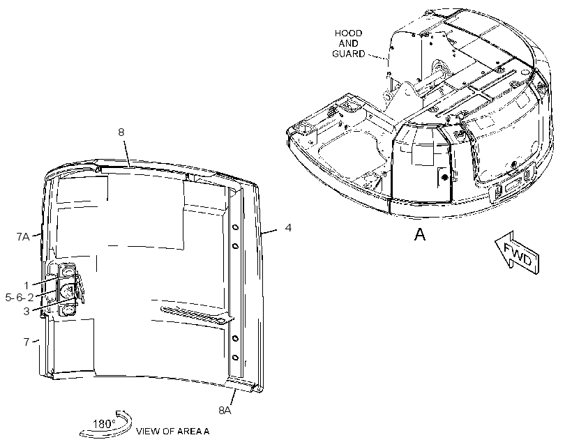 COVER GP-HOOD 3885172 CAT