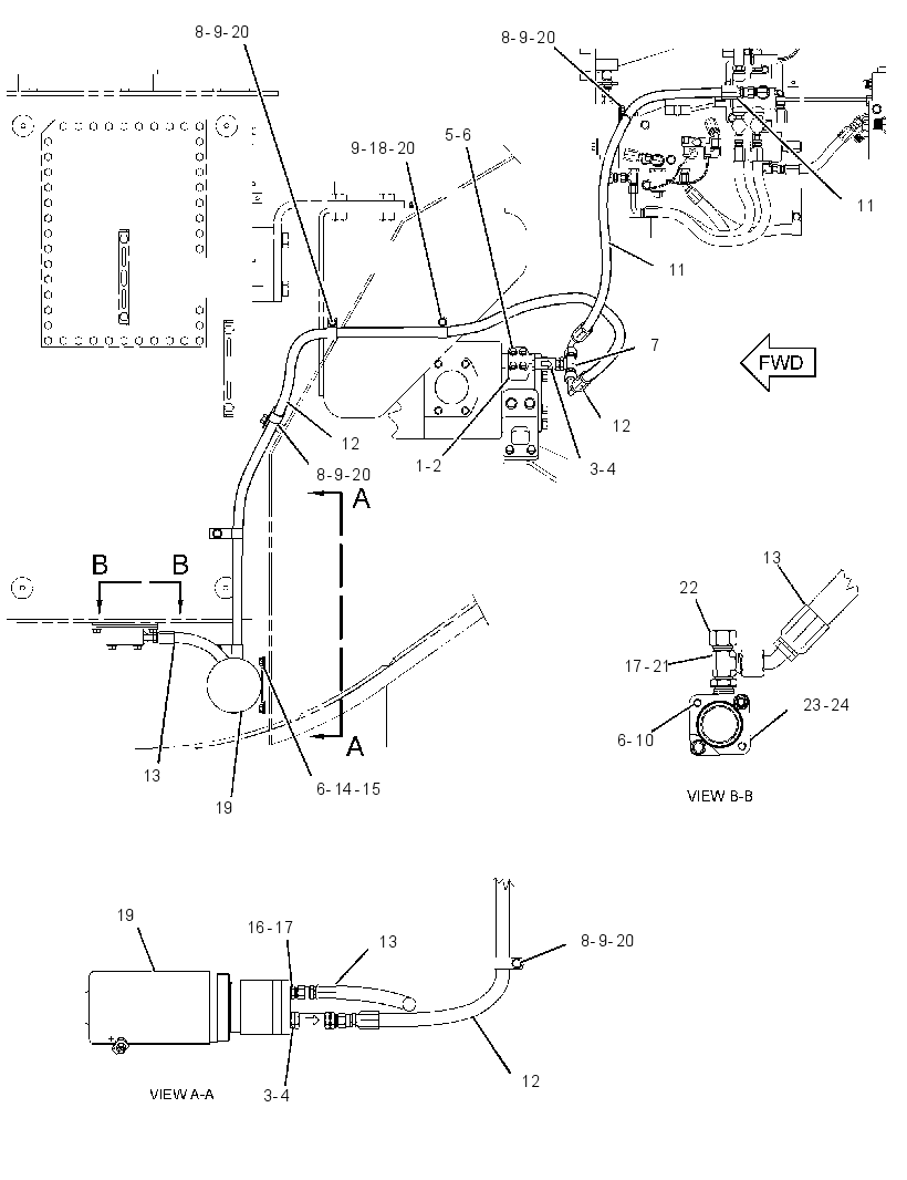 LINES GP-BRAKE RELEASE 2644693 CAT