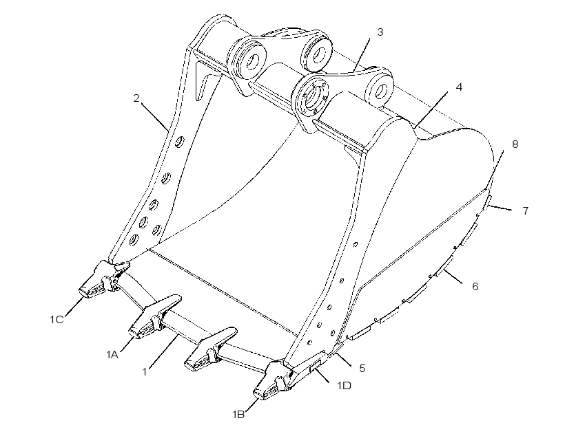 BUCKET AS-HEAVY DUTY POWER 3893167 CAT
