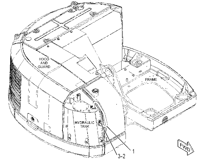 Поручень 3670942 CAT