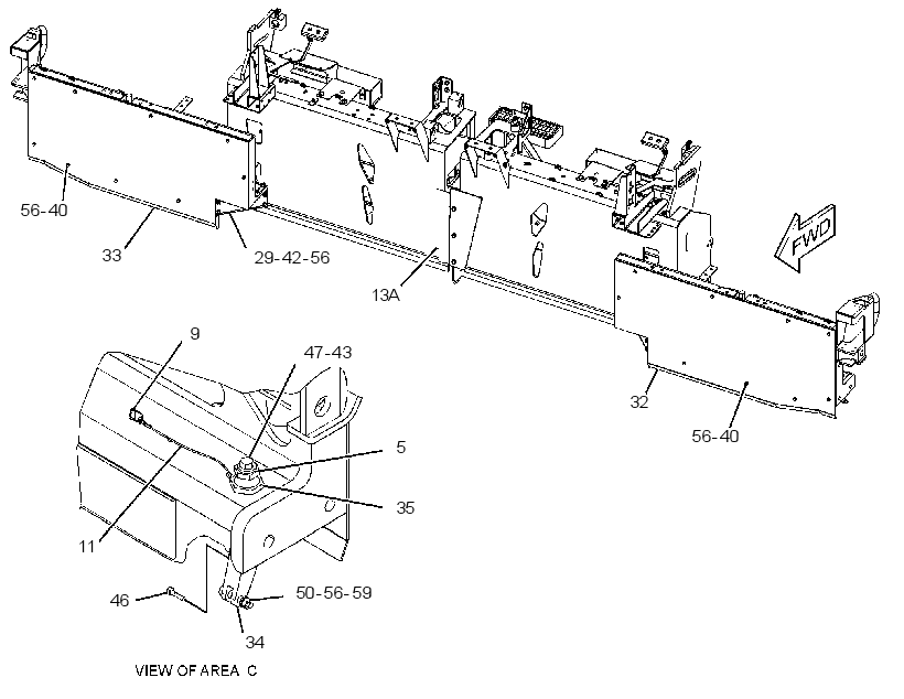FRAME GP-SCREED 2534726 CAT