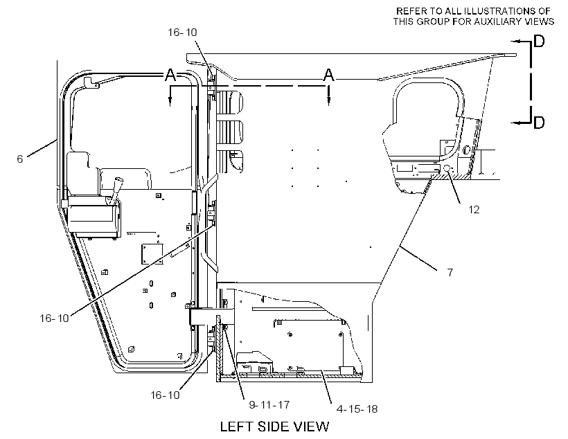 Кабина закрытая с ROPS 2847374 CAT