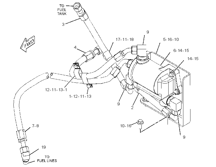 HEATER GP-FUEL 3616674 CAT