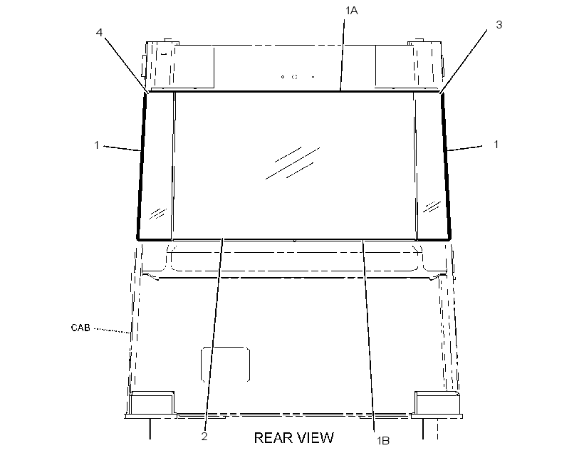 WINDOW GP-REAR 2790246 CAT