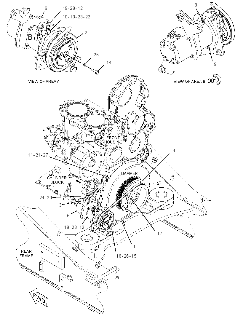 PUMP & MTG GP-AXLE OIL COOLER 4176566 CAT