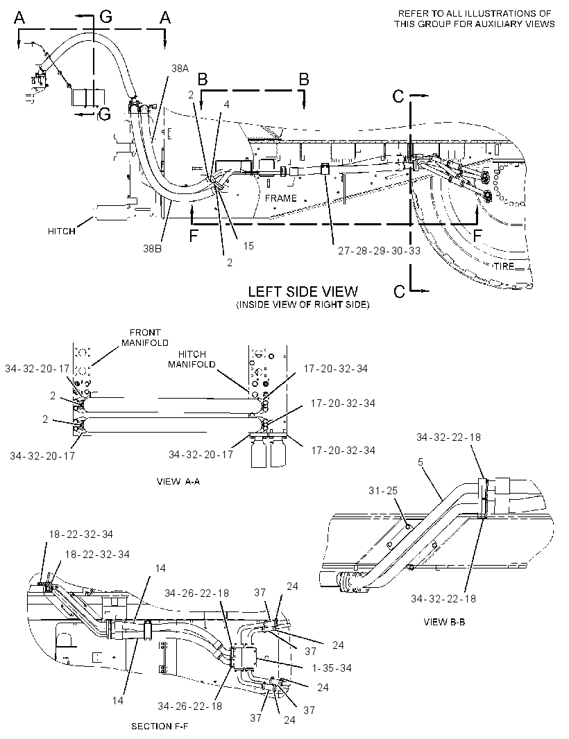 LINES GP-BRAKE OIL COOLER 3618583 CAT