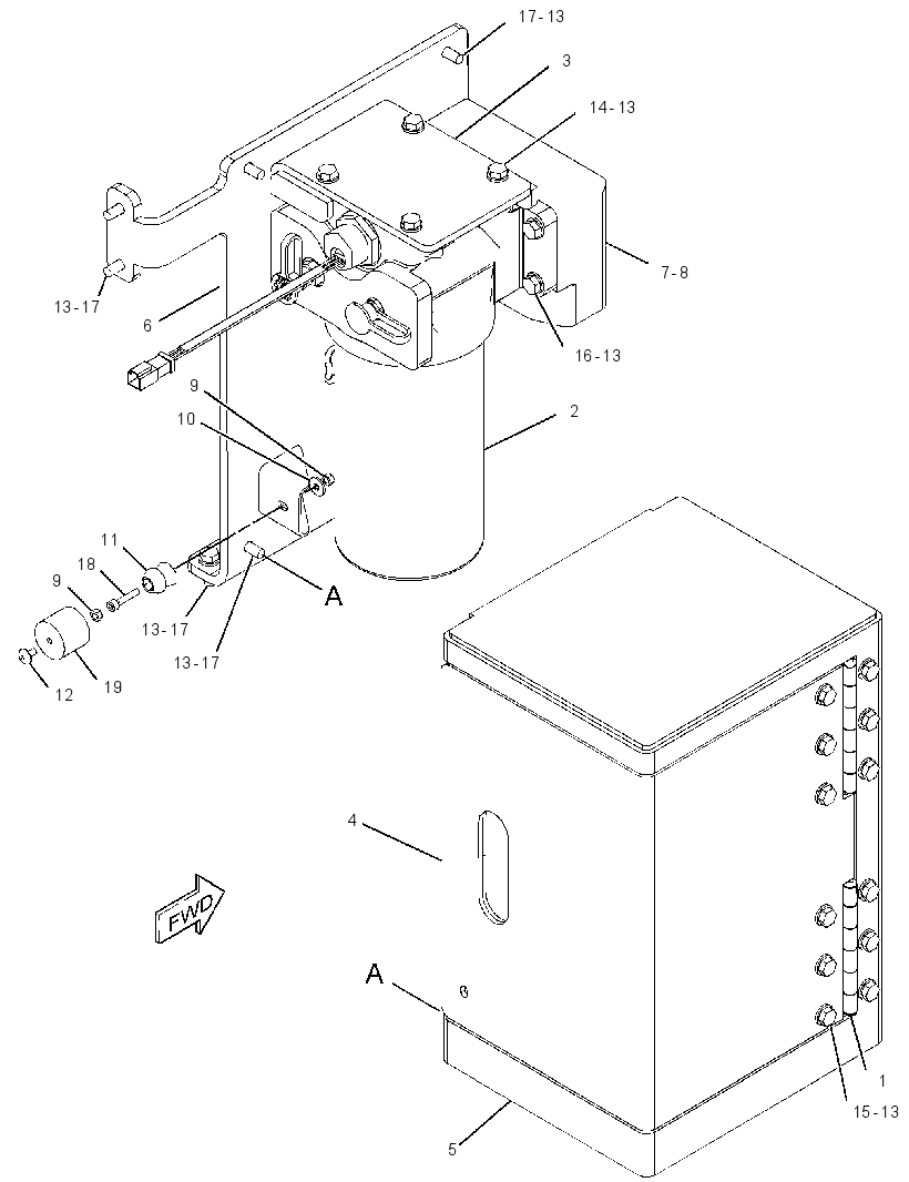 FILTER & MTG GP-TRANSMISSION 3070897 CAT