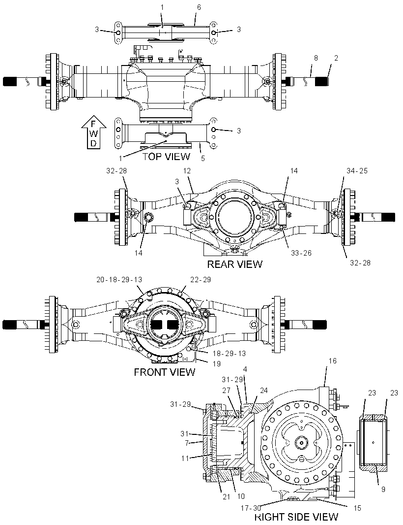 AXLE GP-OSCILLATING 3904496 CAT