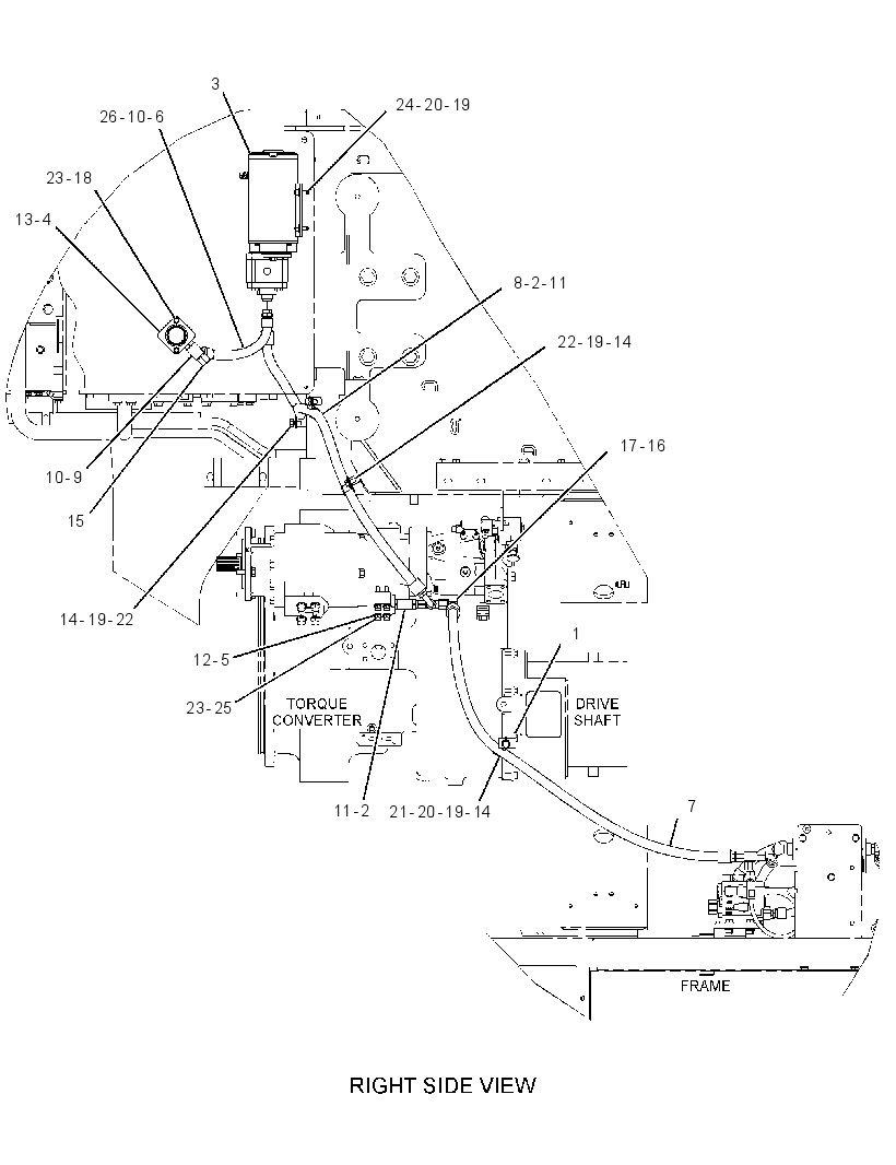 LINES GP-BRAKE RELEASE 3071271 CAT