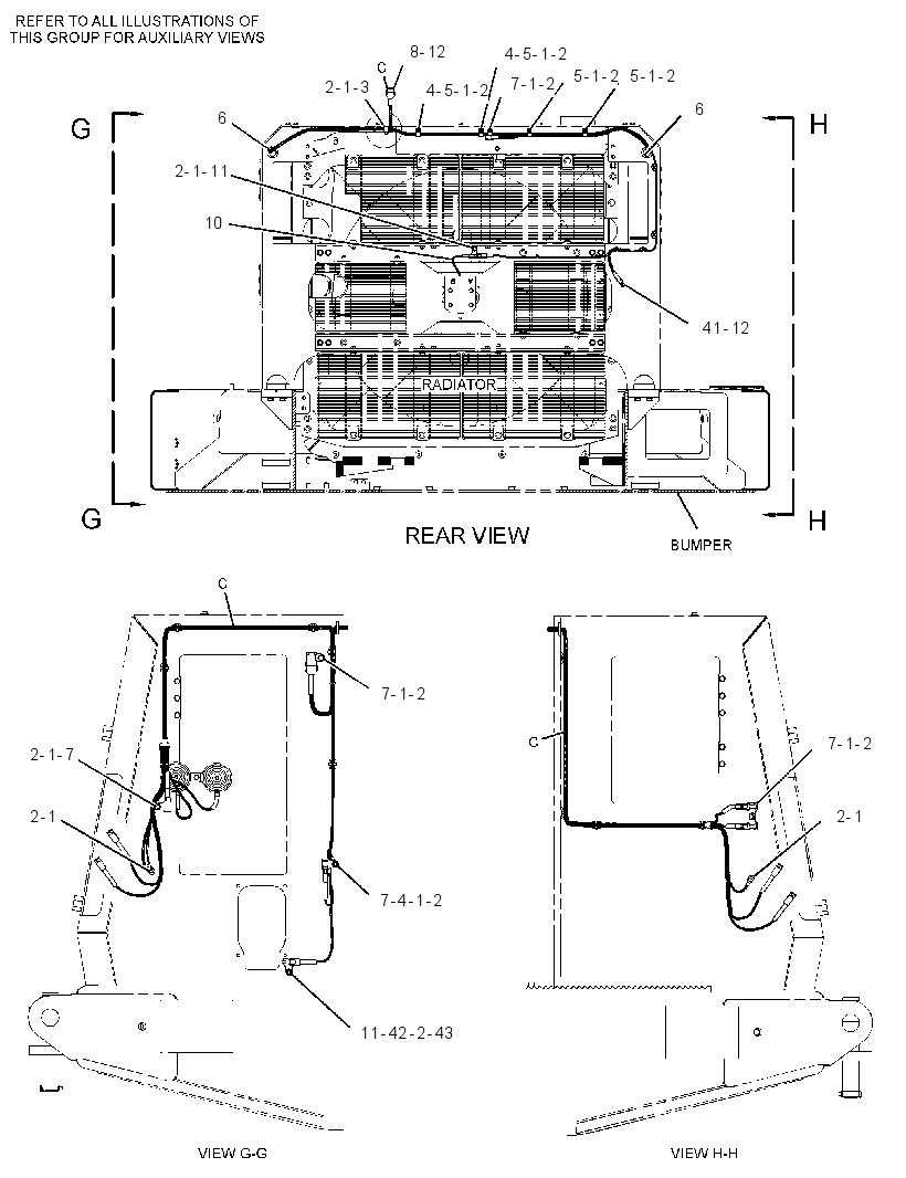 Проводка передняя 3046332 CAT