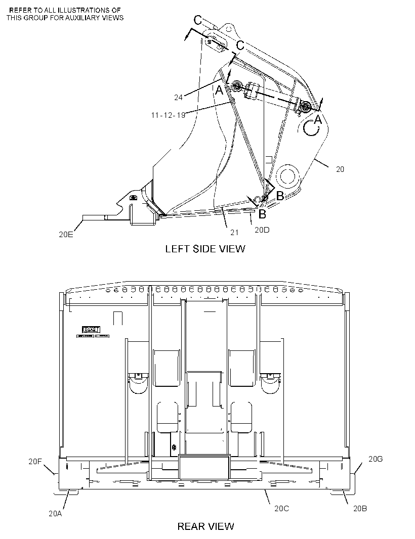 BUCKET GP-EJECTOR 2810445 CAT