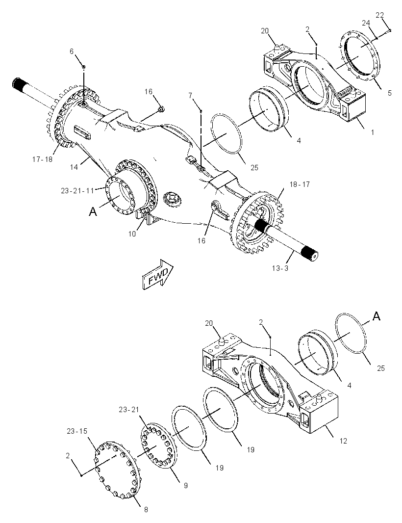 AXLE GP-OSCILLATING 3962247 CAT