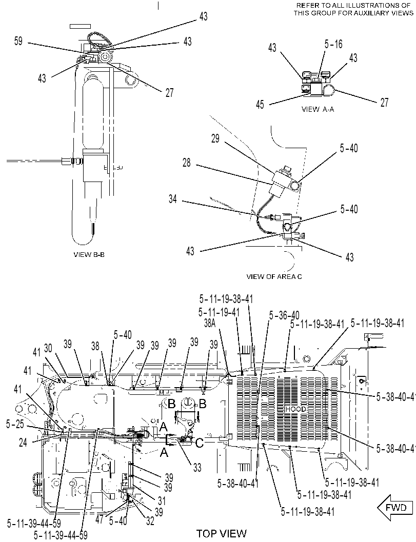 LINES GP-FIRE SUPPRESSION 3320655 CAT