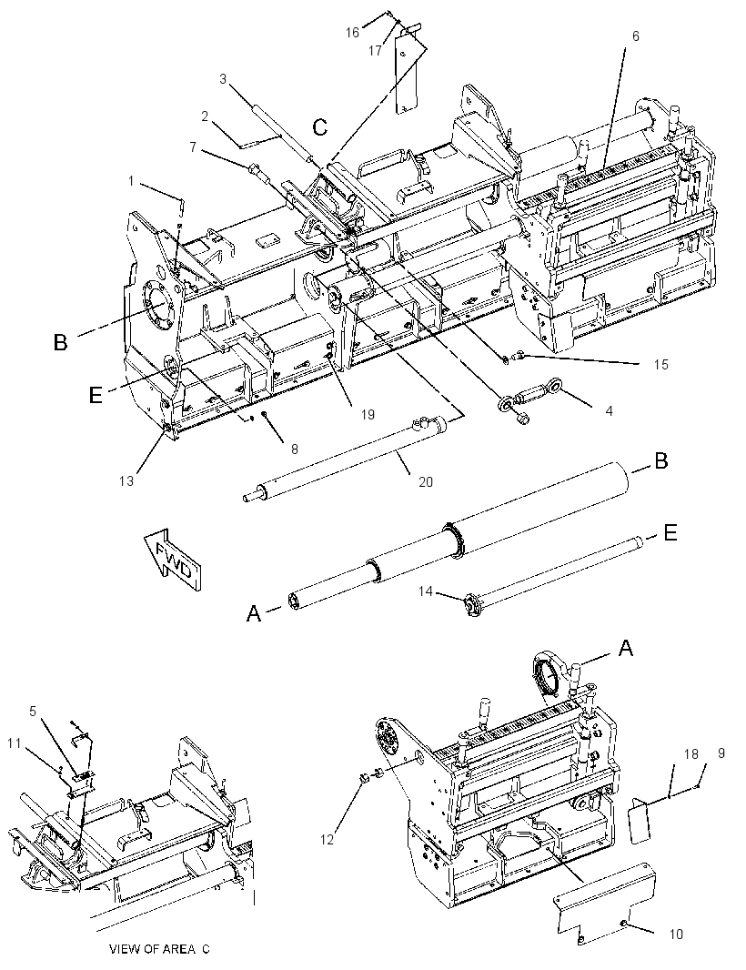 FRAME GP-SCREED 3776073 CAT