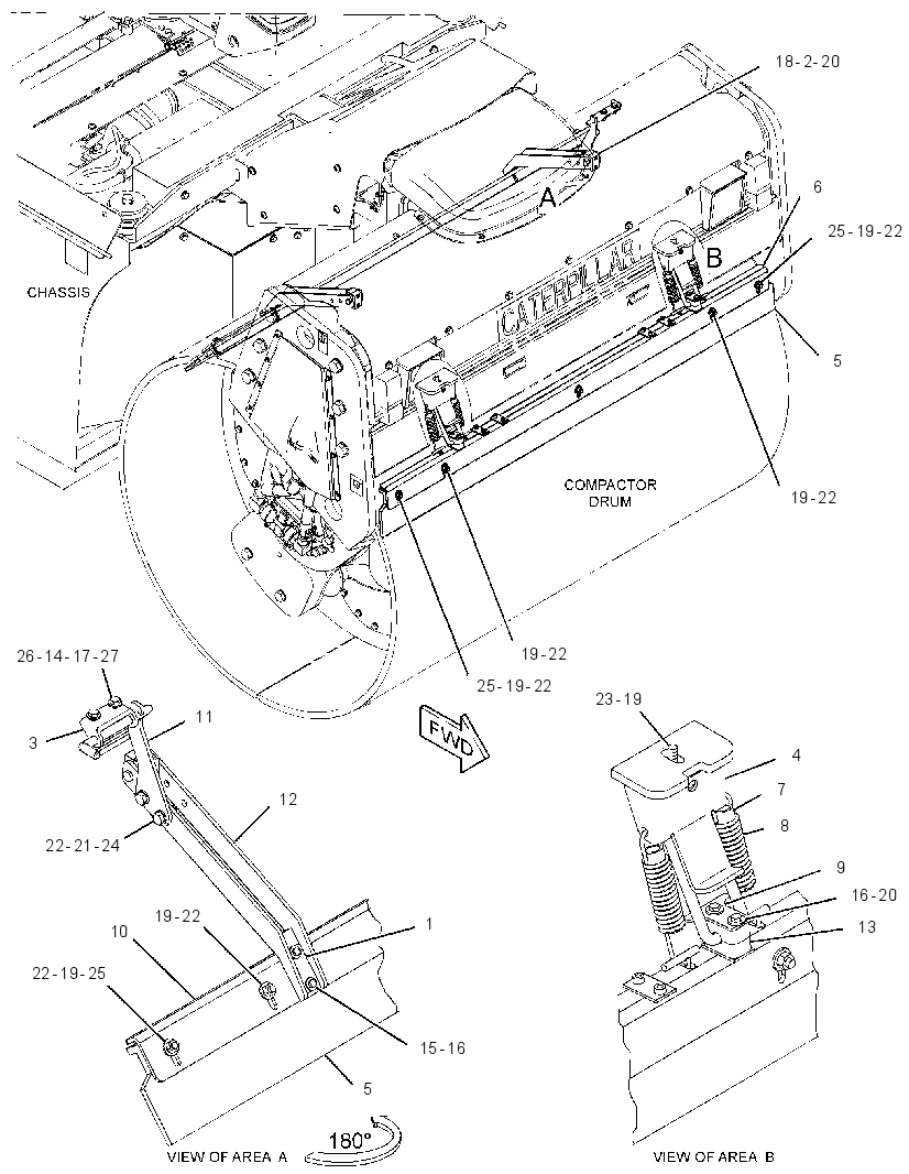 SCRAPER GP-DRUM 3390279 CAT