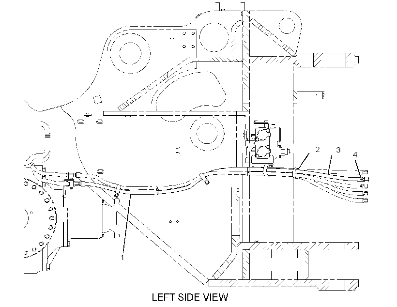 LINES GP-PARKING BRAKE 2915223 CAT