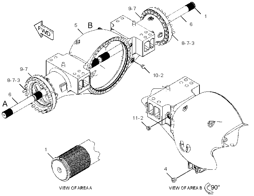 AXLE GP-FIXED 3763156 CAT