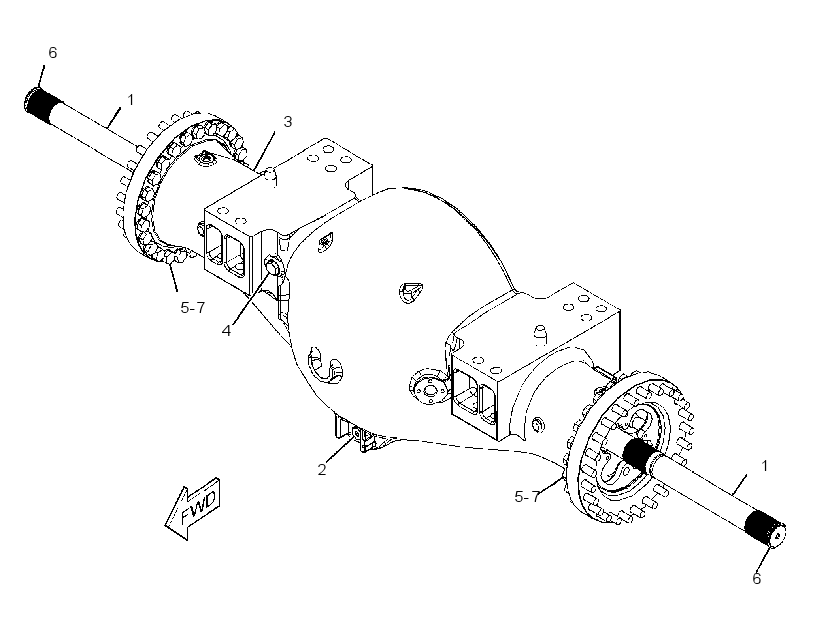 AXLE GP-FIXED 3962249 CAT