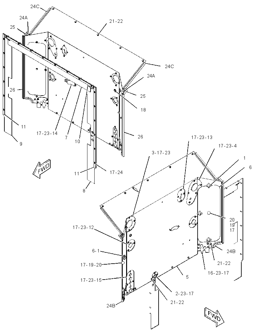 BAFFLE GP-RADIATOR 2316204 CAT