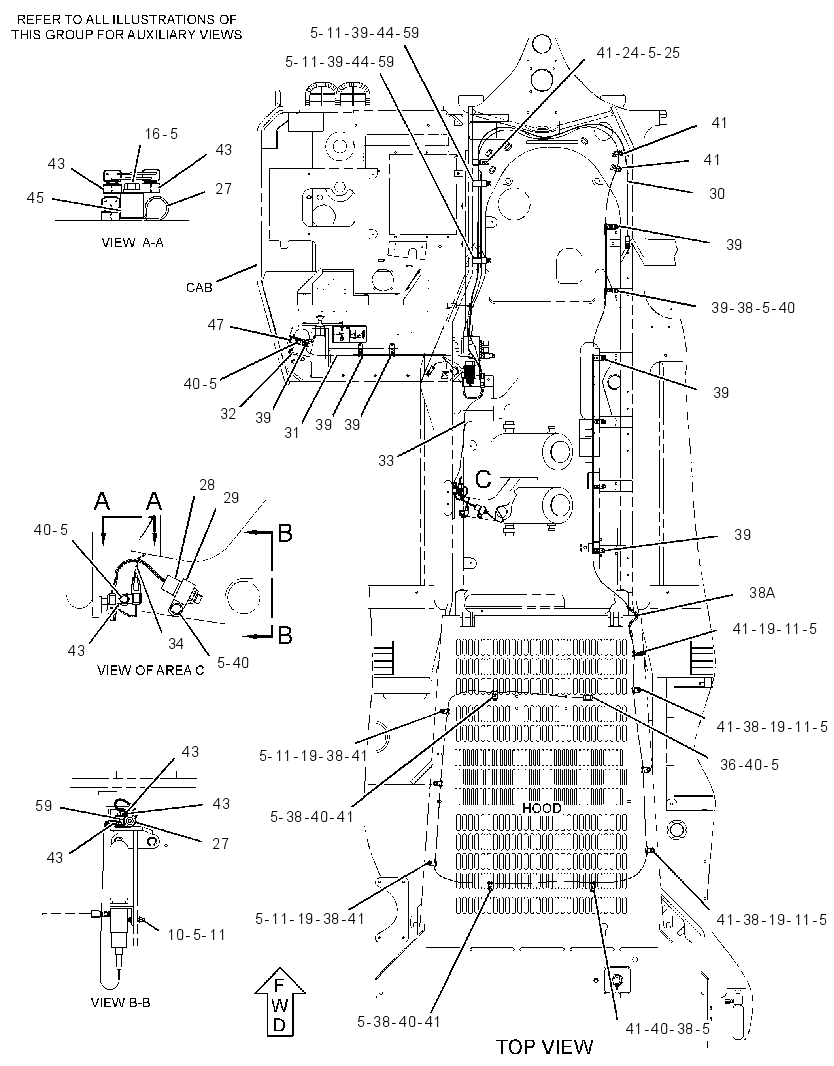 LINES GP-FIRE SUPPRESSION 3320713 CAT